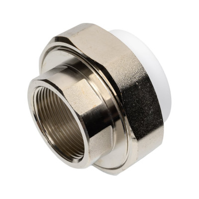 Комбинированная разъемная муфта американка Blue Ocean полипропиленовая, ВР - 50x1,1/2 PPRF/UAF(W)-50