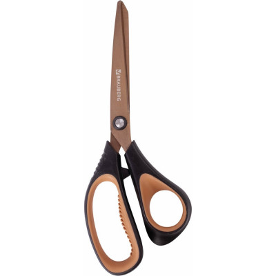 Ножницы BRAUBERG Heavy Duty 210 мм, суперпрочные, титановое покрытие, 2-х сторонняя заточка 236790