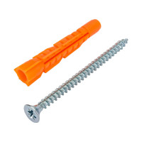Дюбель-U Стройметиз 8х52 + саморез Шуц 5х70, 9 шт европодвес 2930151