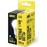 Лампа IEK LED, A60, 9вт, 230В, 6500К, E27 LLE-A60-9-230-65-E27