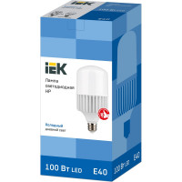 Лампа IEK LED, HP, 100вт, 230В, 6500К, E40 LLE-HP-100-230-65-E40
