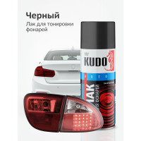 Лак для тонировки фар KUDO черный KU-9021