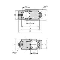 Крестовой зажим KIPP K0472.53030