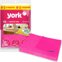 Салфетка YORK ЛЮКС сверхвлаговпитывающая, 10 шт. 020340