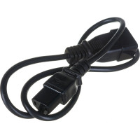 Шнур питания LANMASTER С13-C20, 3х0.75, 220В, 10А, черный, 1 метр LAN-PP13/20-1.0-BK