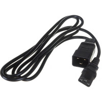 Шнур питания LANMASTER С13-C20, 3х0.75, 220В, 10А, черный, 2 метра LAN-PP13/20-2.0-BK