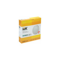 Светодиодный светильник IEK LED ДПО 4004, 18вт, 4000k, белый, круг