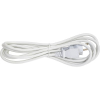 Шнур питания LANMASTER C13-Schuko, 3х0.75, 220В, 10А, белый, 3 метра LAN-PP13/SH-3.0-WH