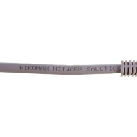 Шнур NIKOMAX, S/FTP 4 пары, категория 6a, 7х0,135 мм, светло-серый, 0,3 м NMC-PC4SA55B-ES-003-C-GY