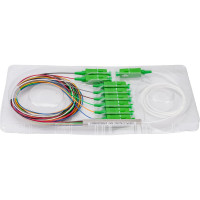 Планарный сплиттер NIKOMAX, 1x8, одномодовый, G.657.A1, SC/APC, 0.9 мм NMF-SPP1X8A1-SCA-M