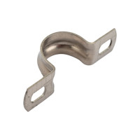 Двухлапковая металлическая скоба FORTISFLEX СМД INOX 14-15 мм 80983