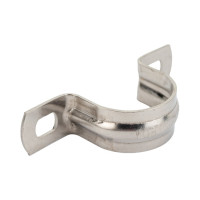 Металлическая двухлапковая скоба FORTISFLEX СМД INOX 25-26 мм 80137