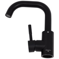 Смеситель для раковины OLIVE'S нерж. сталь с поворотным изливом BALEAR, 13105BLB