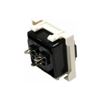 Розетка LANMASTER IEC 60320 C13 с блокировкой, 10A, 250V, формата Mosaic, 45x45 мм LAN-SIP-23IEC-C13L