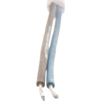 Сетевой шнур LUX V2 ПВС 2x0.75 5м, с вилкой, без заземления, белый 4606400609667