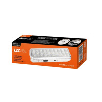 Фонарь-светильник Jazzway Jаzzway аккумуляторный Accu9-L30-wh аварийный 30SMD яркий 300лм 2ч/эконом 90лм 6ч 220В аккумуляторный Li-ion 3.7В 1.2А.ч белый 5024533