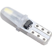 Автолампа SKYWAY светодиодная, T5W1.2W, 12 В, 2SMD, 1 контакт, биполярная, белая, (в компл. 10 шт.) S08201458