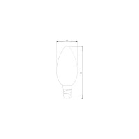 Светодиодная лампа Elektrostandard, свеча 9W 3300K E14 CW35 прозрачный BLE1409 a049062