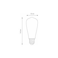 Светодиодная лампа Elektrostandard Classic FD 6W 3300K E27 ST64 тонированная BLE2707 a048279