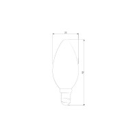 Светодиодная лампа Elektrostandard, свеча 9W 4200K E14 CW35 прозрачный BLE1426 a050132