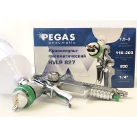Краскопульт Pegas pneumatic HVLP827 сопло 1.7 мм 2713