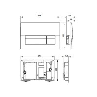 Смывная клавиша Roca ACTIVE Pl B01 хром для ПЭК GAP 00048252