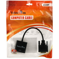 Кабель-переходник Telecom, DVI-D 25M - VGA 15F TA491