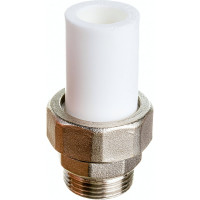 Ниппельное соединение RTP американка трубная, наружная резьба, D25х3/4" 14288