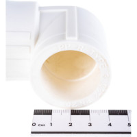 Угольник RTP с накидной гайкой на металлическом штуцере, D32х1 мм 14268