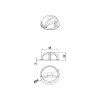Стопор на клеевой основе Amig белый/серый 401-50