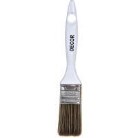 Кисть DECOR PROFI для лака 35х15 мм, темная синтетическая щетина, пласт. ручка 730-038