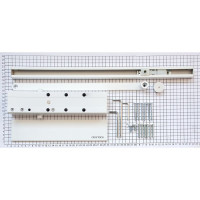 Дверной доводчик DOORLOCK DL300S BC size 3-5 со скользящей тягой, белый 75556