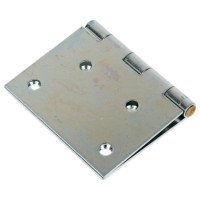 Прямая широкая петля VORMANN 70х105х1,5 мм, оцинкованная, латунный штифт 00504 070 Z