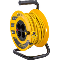 Катушка с термозащитой IEK "Industrial" УК20 4 места, 2Р+PЕ, 20м, 3х1,5 мм2 WKP15-16-04-20