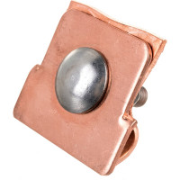 Держатель круглого проводника EZETEK 6-10мм для фальца 0.7-3мм, медь 91093