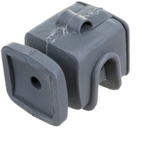 Держатель круглого проводника EZETEK 6-8мм серый, высота 16мм, пластик 91002