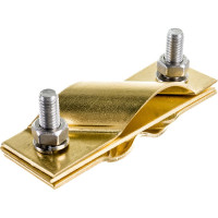 Зажим заземления EZETEK стержень - полоса/пруток диагональный, латунь 90531