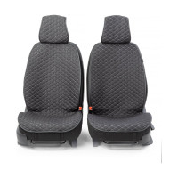 Накидки на передние сиденья CarPerformance, 2 шт. материал fiberflax /лен/ CUS-1032 BK