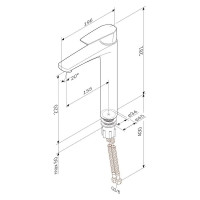 Смеситель для умывальника AM.PM Gem высокий F90A92022