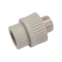 Комбинированная муфта VRT наружная, 20х1/2", EVER plast, серый 538327