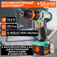 Аккумуляторная дрель Sturm CD3614T