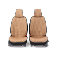 Накидки на передние сиденья CarPerformance 2 шт. материал fiberflax /мягкий лен/ CUS-1052 BR/BE