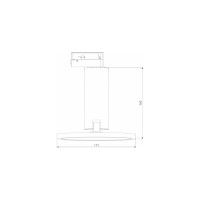 Потолочный светодиодный светильник Elektrostandard LTB50 Brain черный 12W 4200K a047378