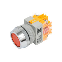 Выключатель кнопочный Dekraft ВК-30, 10 А, IP54, красный 25044DEK