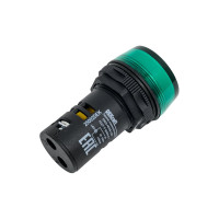Коммутационная лампа Dekraft ЛК22-ADDS-GRN-LED 25002DEK