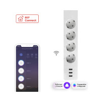 Умный удлинитель c USB EKF Wi-Fi PRO Connect RCE-2-WF