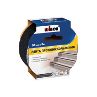 Клейкая противоскользящая лента UNIBOB 50 мм х 5 м черная 211776