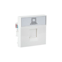 Розетка EKF RJ45, категории 5e 2 модуля E2MK015E-135-10