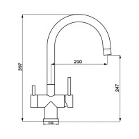 Смеситель LONGRAN Sprint logic Stainless Steel LM2191 SS