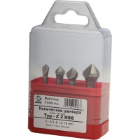 Набор зенковок (4 шт; 6.3-16 мм; 90 гр; HSS) Bucovice Tools 741802